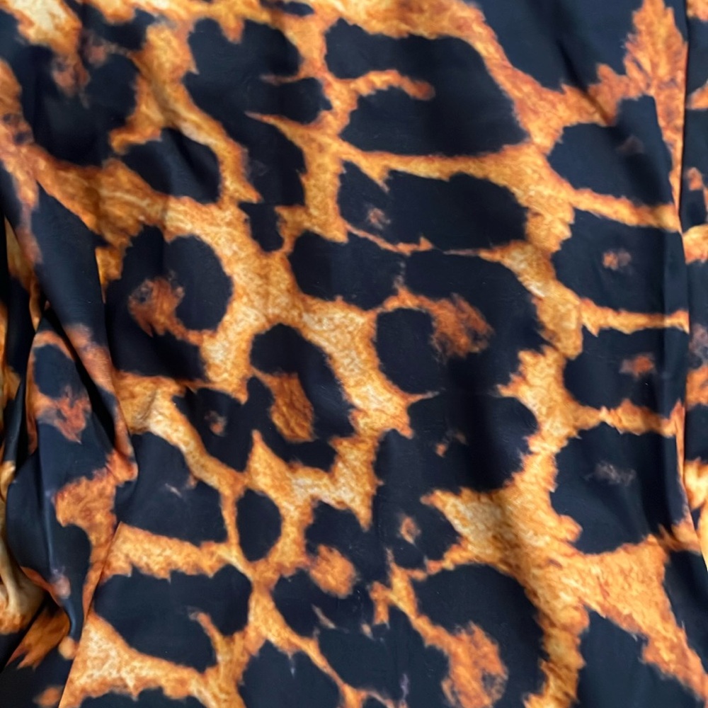 Cheetah Set With Tube Top Tie